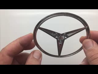 Звезда на багажник mercedes benz e class w212 хром
