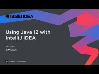 Java 12 and intellij idea