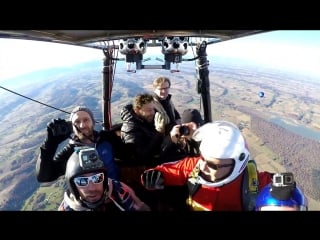 Gopro hero5 skydive hot air balloon wingsuit smoke jump