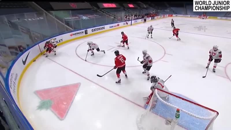80 what a shot by cole perfetti assists peyton krebs and alex newhook #worldjuniors