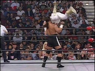 Chris benoit and steve mcmichael vs jeff jarrett and chavo guerrero, wcw monday nitro