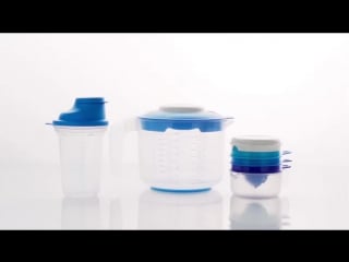 Tupperware ez mix n stor 2l with ez shaker 350ml and cooks maid set