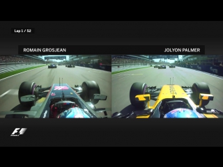 Grosjean and palmer come to blows
