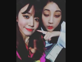 (161228) instagram namjoo (with clc seungyeon)