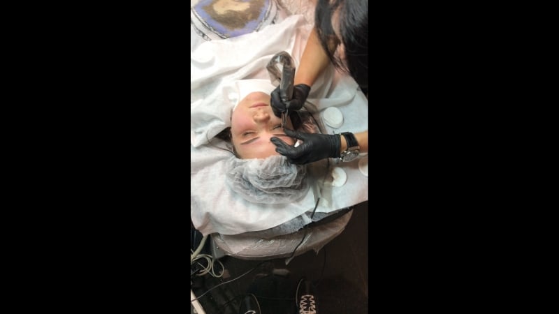 Продолжаем пудровые брови