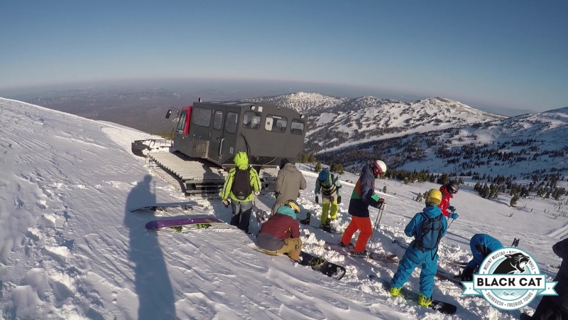 Фрирайд на ратраках black cat freeride