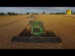 John deere mähdrescher s685i tt 12,3m 10,7m weizenernte biggest combine harvester wheat harvest mp4