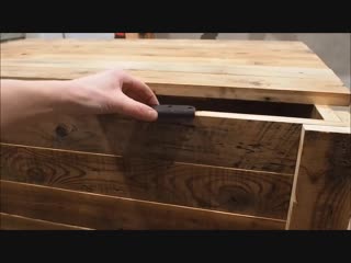 Build a storage chest from reclaimed wood