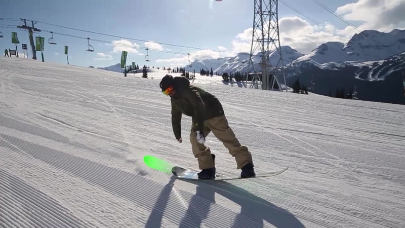 Snowboard addiction| buttering (goofy) 180 tail butter 360 goofy