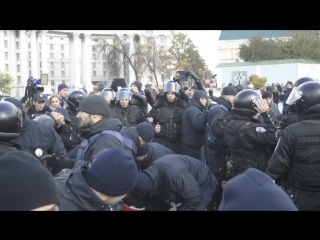 Затримання свободівців за протидію акції за легалізацію наркотиків (29 10 2016)