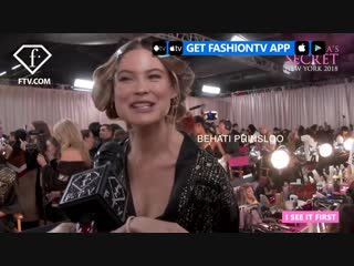 Chayenne behati prinsloo backstage victorias secret fashion show 2018 fashiontv ftv