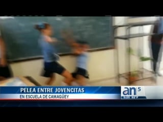 Pelea entre jovencitas en escuela de camagüey américa tevé