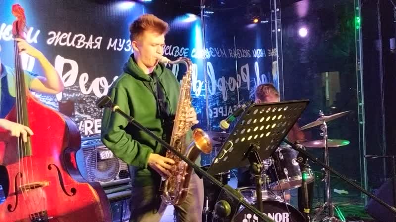 Barbara ubel &amp; one night band blue skies (sax solo)