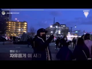 [200209] [inside seventeen] hoshi surprise appearance in newark behind