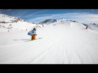 Alexander meliss from the fis freestyle skiing wc course in stubai