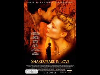 Влюбленный шекспир / сша, 1998, реж джон мэдден / hd video 1080p / shakespeare in love