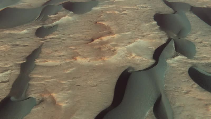 Dunes in mclaughlin crater on mars