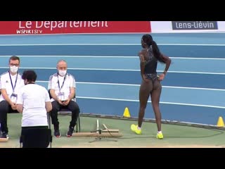 Fatima diame long jump | 2022 world indoor tour