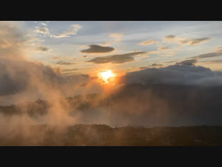 Batur volcano sunrise