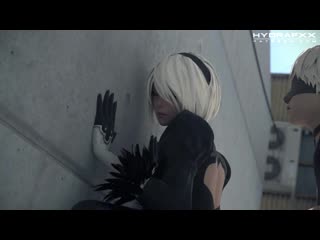2b nier automata (porno, gif, 3d, 18+, порно, гиф, 3д, hentai)