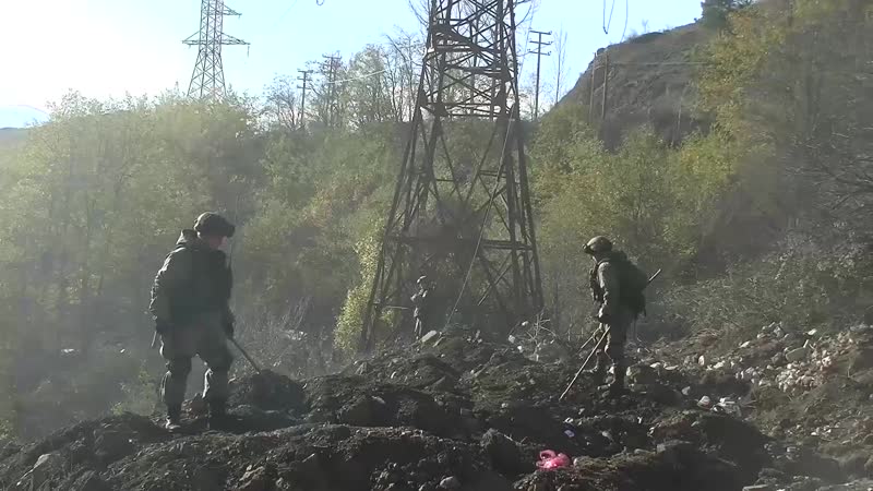 Российские миротворцы в карабахе обезвредили около 1 тыс взрывоопасных предметов