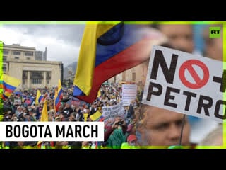 Colombian opposition supporters rally against president petro