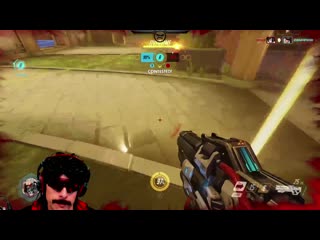 Drdisrespect played overwatch today and really doesn't like the "round flamethrower person" character (zarya)