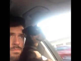 Brendan hines in the car
