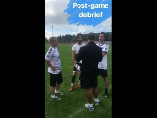 Celebs out prepping for next saturday's charity match