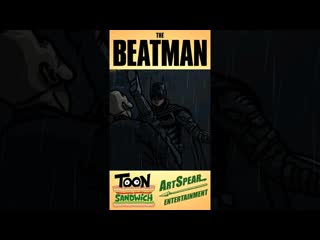 Batman beats a man toon sandwich #funny #batman #dc #robertpattinson #shorts