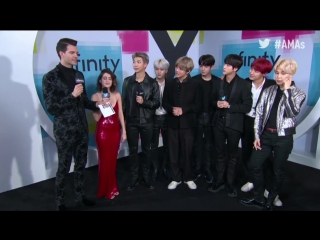 171119 bts interview @ amas red carpert