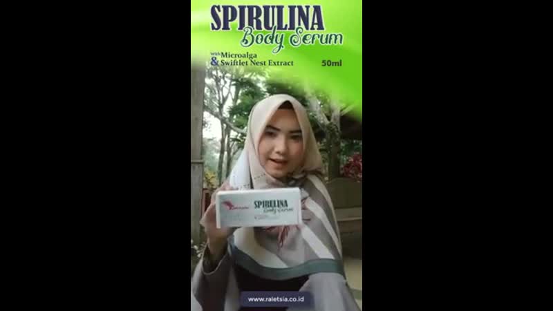 Produk spirulina body serum wanita cantik produk kesehatan kulit