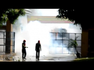 Colombian students against state repression at universidad del valle of cali (8th june)