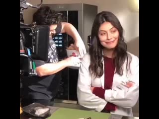 Alessandra mastronardi sul set de l'allieva 3 oggi agli studi televisivi videa! 🎬