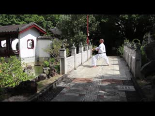 Seisan kata in the chinese park in okinawa sensei aleksandr grib 6th dan