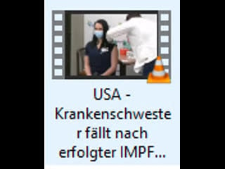 Usa krankenschwester fällt nach erfolgter impfung in ohnmacht !!!