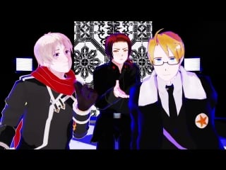 Hetalia aph mmd face everybody（america china russia）