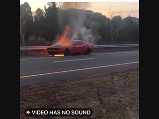 Случайное возгорание dodge demon