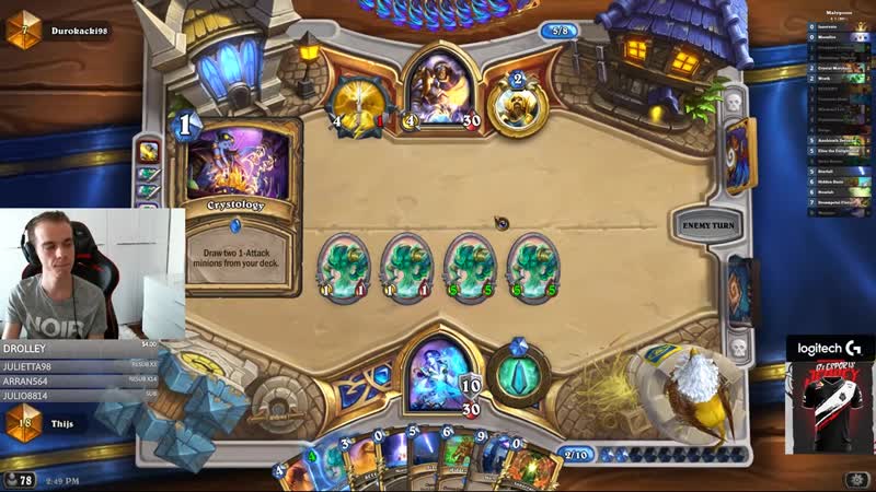 [thijs hearthstone] this is now a couples stroking cat cam stream (oh and also 85% winrate top 20 maly druid)