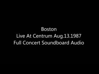 Boston ' live third stage tour live at centrum