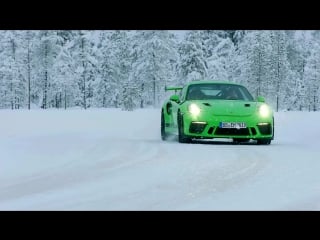 Porsche 911 gt3 rs (2018) test on snow