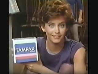 Courtney cox / tampax commercial, 1985