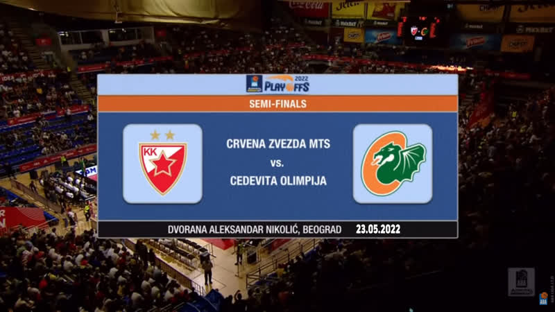 Kk crvena zvezda mts vs kk cedevita olimpija