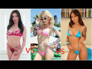 Brunette with long hair vs sarah jessie vs april olsen 🔞