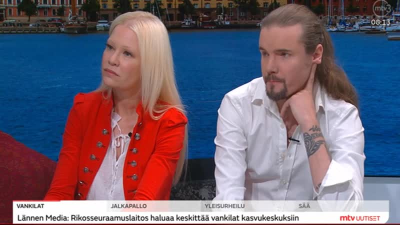 Perttu kivilaakso &amp; linda lampenius at huomenta suomi 11/06/2019