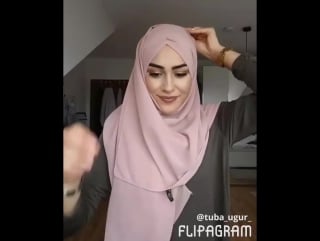 Gorgeous hijab tutorial credit@tuba ugur