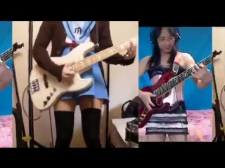 Crazy japanese bassist