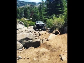 Wheeling up old sluice on the rubicon defiantly a great trip