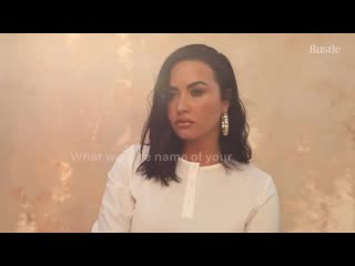 How well does demi lovato know demi lovato? behind the scenes of her bustle cover shoot