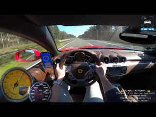 Ferrari ff 6 3 v12 | 320km/h on autobahn no speed limit by autotopnl